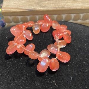 Strawberry Quartz Stretchy Beaded Bracelet SOLD
